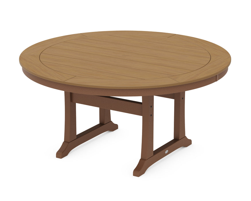 POLYWOOD® Nautical Trestle 60” Round Dining Table