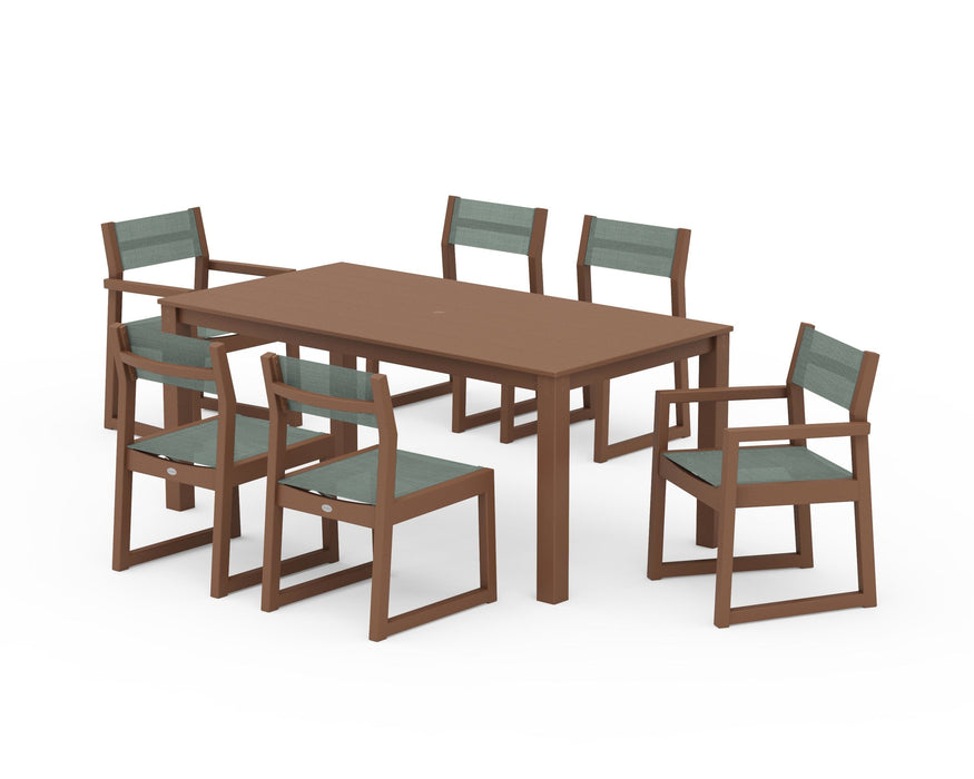 POLYWOOD® EDGE Sling 7-Piece Parsons Dining Set