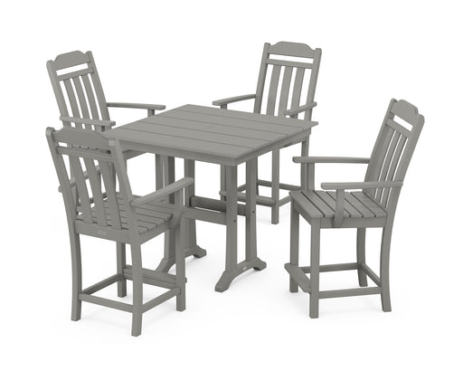 Country Living by POLYWOOD 5-Piece Farmhouse Counter Set with Trestle Legs