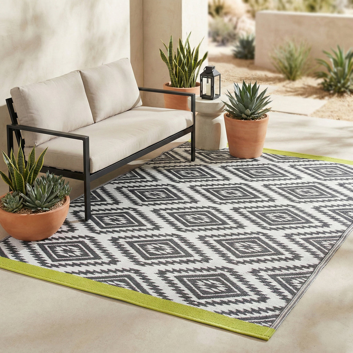 Valencia - Gray Outdoor Rug for Patio FINAL SALE — Outdoor Rooms by Design