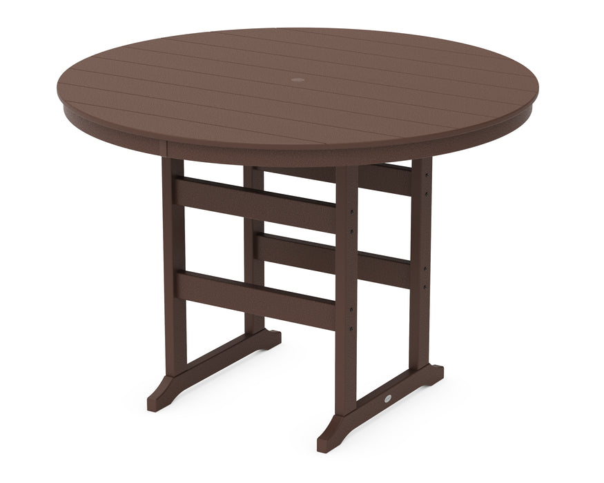 POLYWOOD® 60” Round Farmhouse Bar Table