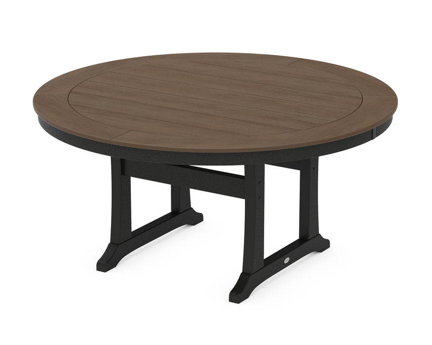 POLYWOOD® Nautical Trestle 60” Round Dining Table