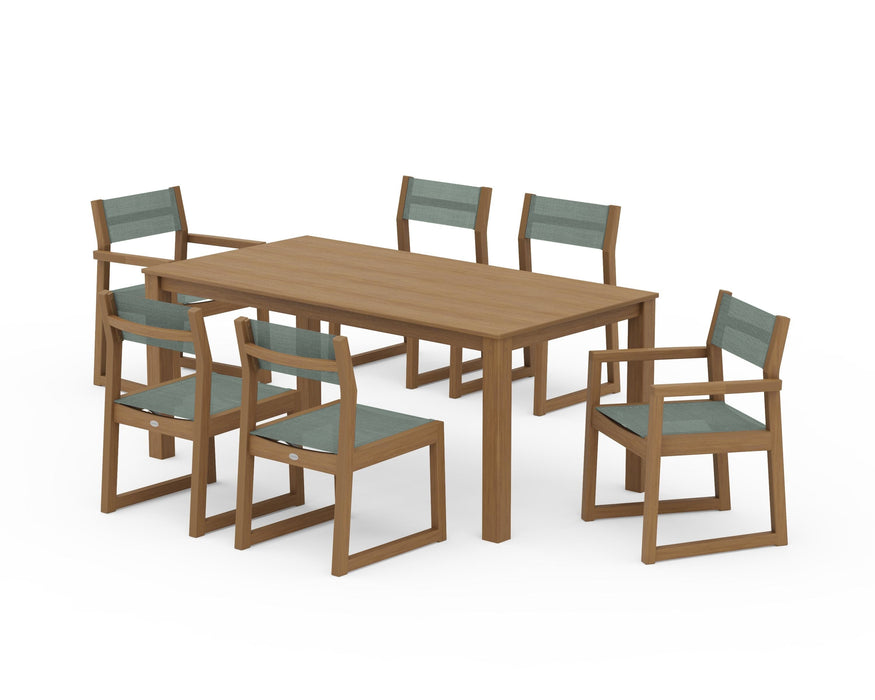 POLYWOOD® EDGE Sling 7-Piece Parsons Dining Set