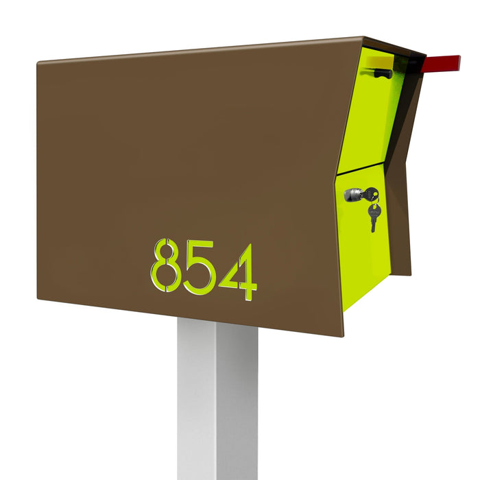 NEW! The Retrobox Locking Package Dropbox in COCONUT - Modern Mailbox