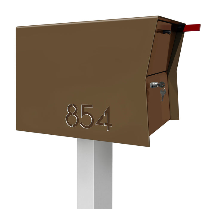 NEW! The Retrobox Locking Package Dropbox in COCONUT - Modern Mailbox