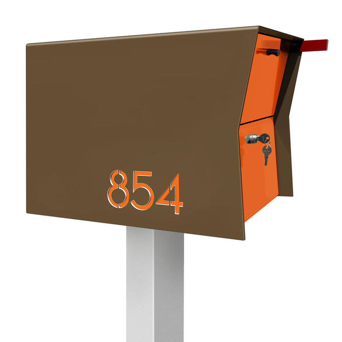 NEW! The Retrobox Locking Package Dropbox in COCONUT - Modern Mailbox