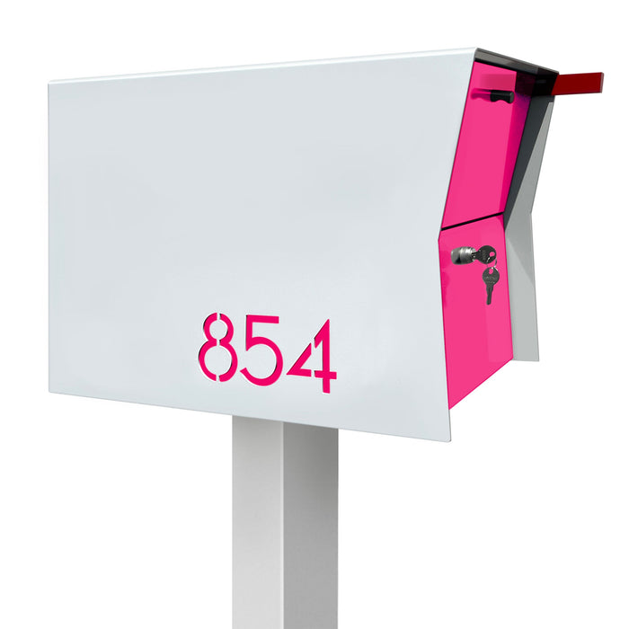 NEW! The Retrobox Locking Package Dropbox in ARCTIC WHITE - Modern Mailbox