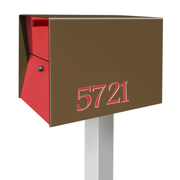 NEW! The UpTown Box Locking Package Dropbox  in COCONUT - Modern Mailbox