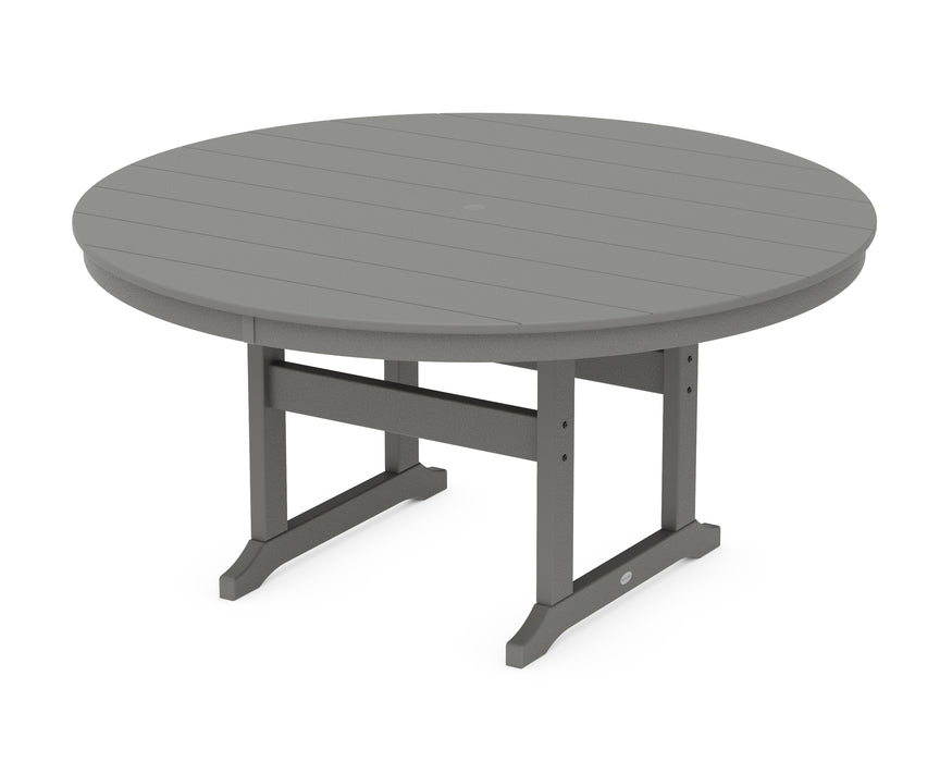 POLYWOOD® 60” Round Farmhouse Dining Table