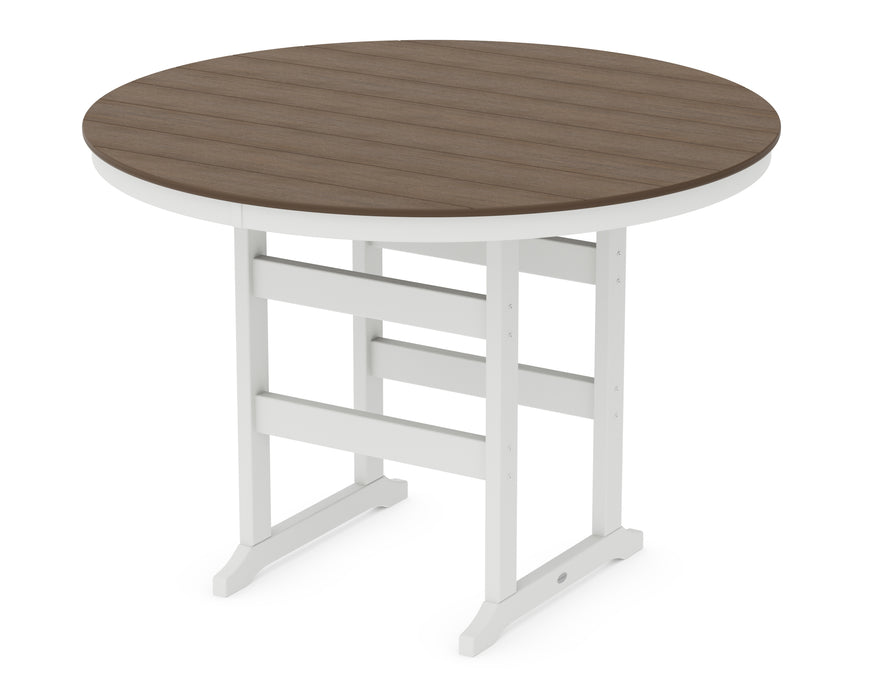 POLYWOOD® 60” Round Farmhouse Bar Table