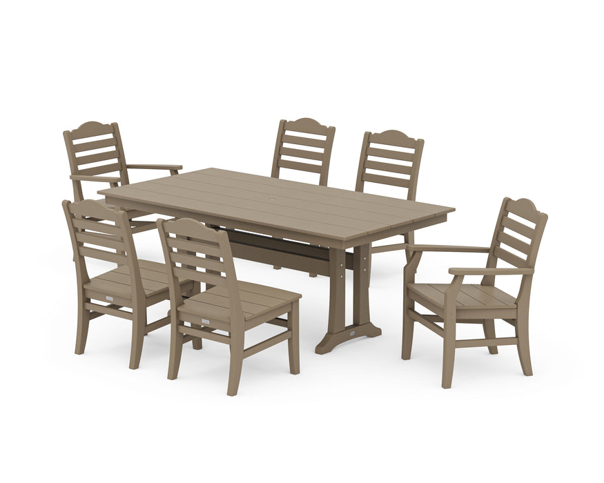 Draper James by POLYWOOD Savannah 7-Piece Farmhouse Dining Set with Trestle Legs