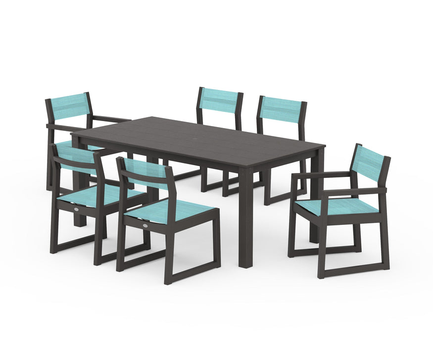 POLYWOOD® EDGE Sling 7-Piece Parsons Dining Set