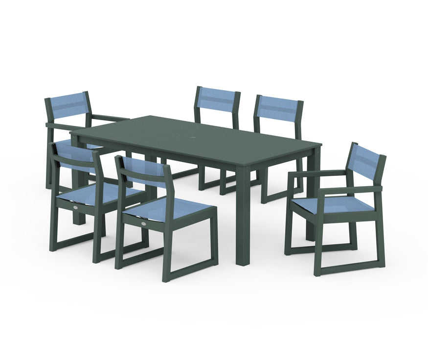 POLYWOOD® EDGE Sling 7-Piece Parsons Dining Set