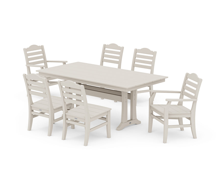 Draper James by POLYWOOD Savannah 7-Piece Farmhouse Dining Set with Trestle Legs