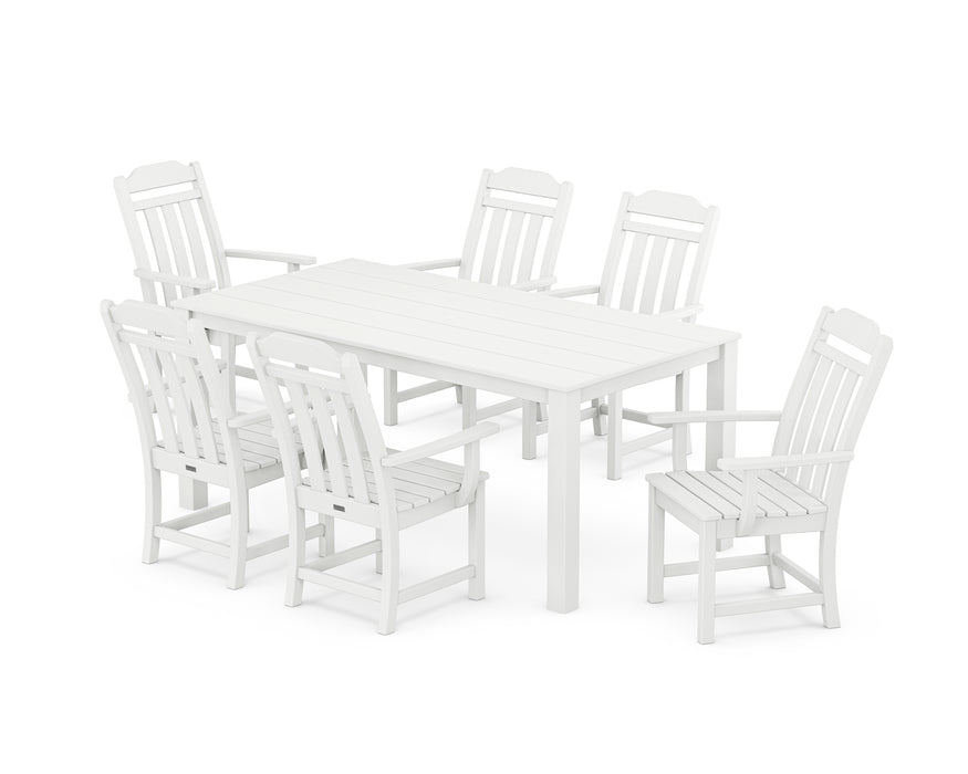Country Living by POLYWOOD Arm Chair 7-Piece Parsons Dining Set