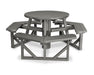 POLYWOOD Park 36" Round Picnic Table in Slate Grey