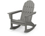 POLYWOOD Vineyard Adirondack Rocking Chair in Slate Grey