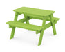 POLYWOOD Kids Outdoor Picnic Table in Lime