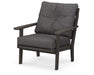 POLYWOOD Lakeside Deep Seating Chair in Teak with Dune Burlap fabric