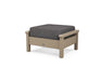 POLYWOOD Harbour Deep Seating Ottoman in Vintage Sahara with Sancy Denim fabric