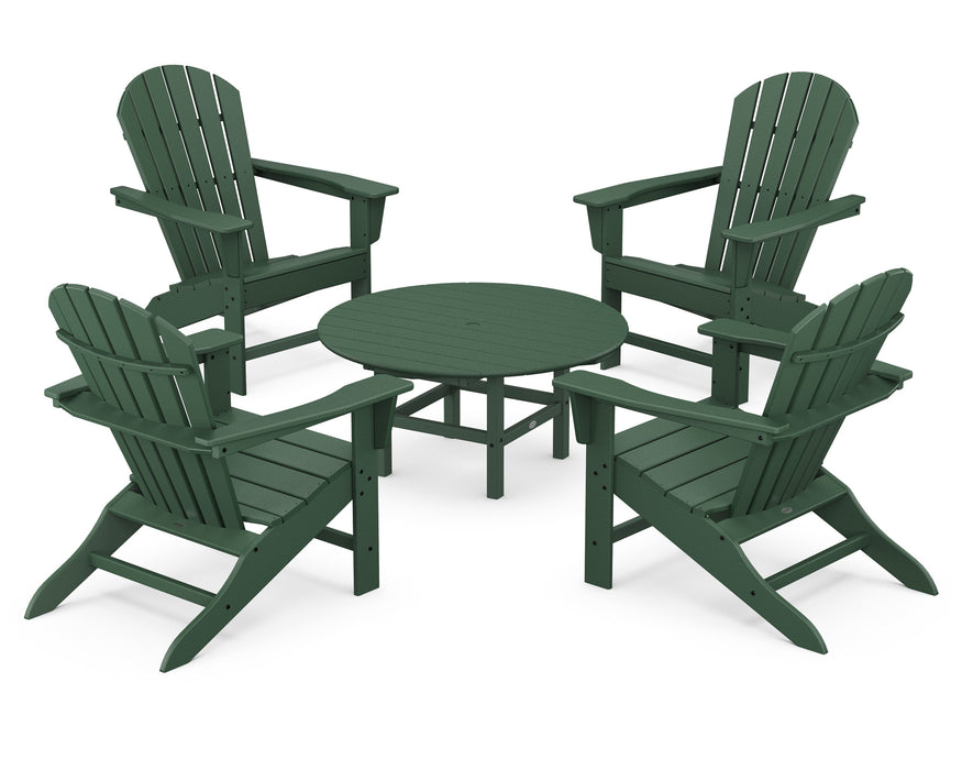 POLYWOOD South Beach 5-Piece Conversation Group in Green