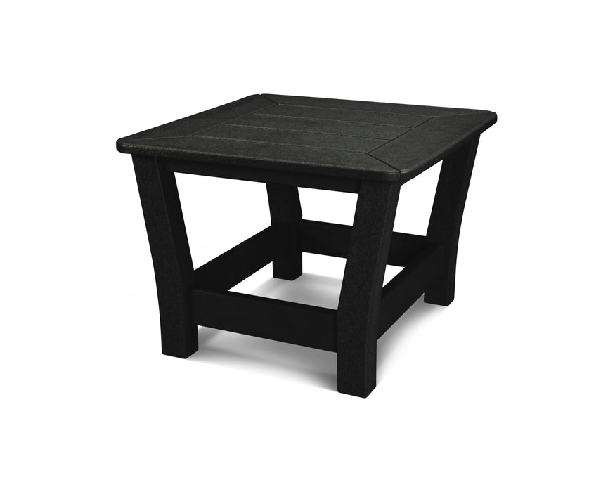 POLYWOOD Harbour Slat End Table in Black