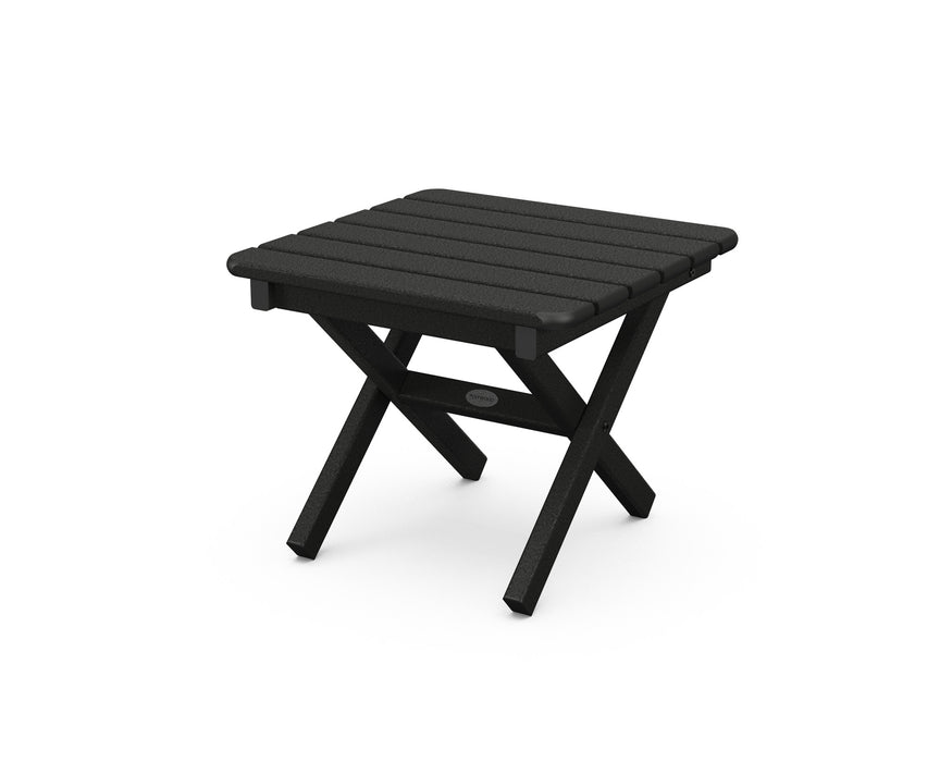 POLYWOOD Square 18" Side Table in Black