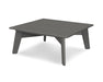 POLYWOOD Riviera Modern Conversation Table in Slate Grey