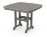 POLYWOOD Nautical 37" Dining Table in Slate Grey