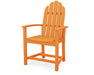POLYWOOD Classic Adirondack Dining Chair in Tangerine