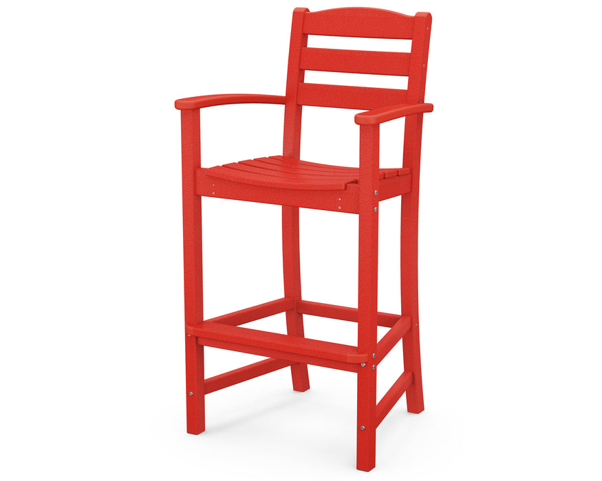 POLYWOOD La Casa Café Bar Arm Chair in Sunset Red