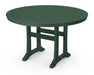 POLYWOOD Nautical Trestle 48" Round Dining Table in Green