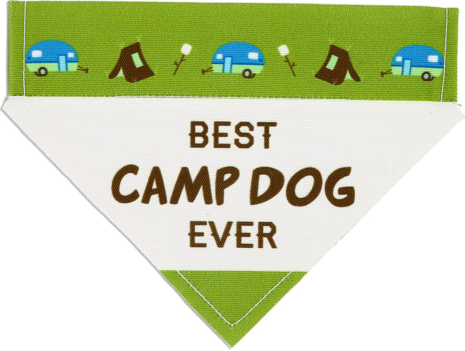 Camp Dog  7" x 5" Canvas Slip on Pet (Sm/Med)