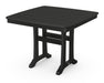 POLYWOOD Nautical Trestle 37" Dining Table in Black