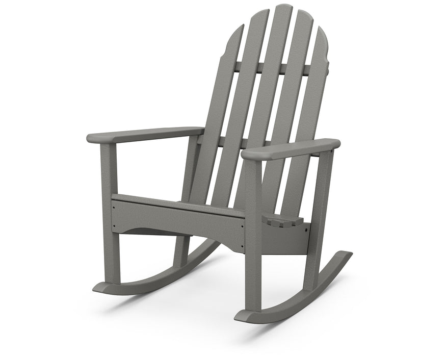 POLYWOOD Classic Adirondack Rocking Chair in Slate Grey