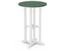 POLYWOOD® Contempo 24" Round Counter Table in White / Green