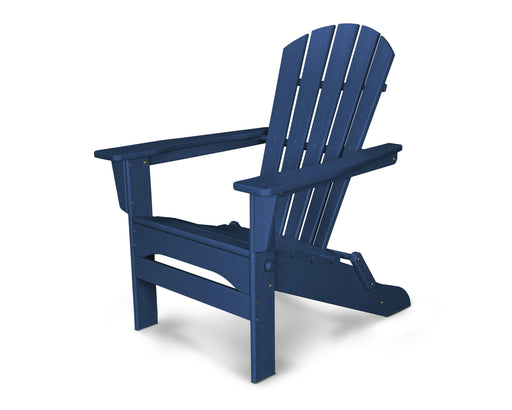 POLYWOOD Palm Coast Folding Adirondack in Black