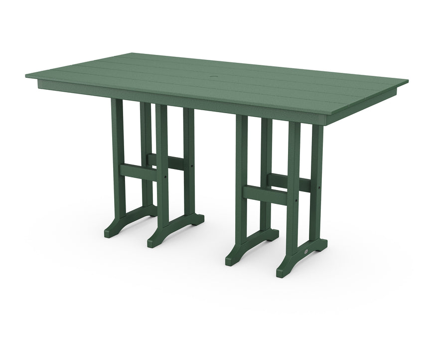 POLYWOOD Farmhouse 37" x 72" Counter Table in Green