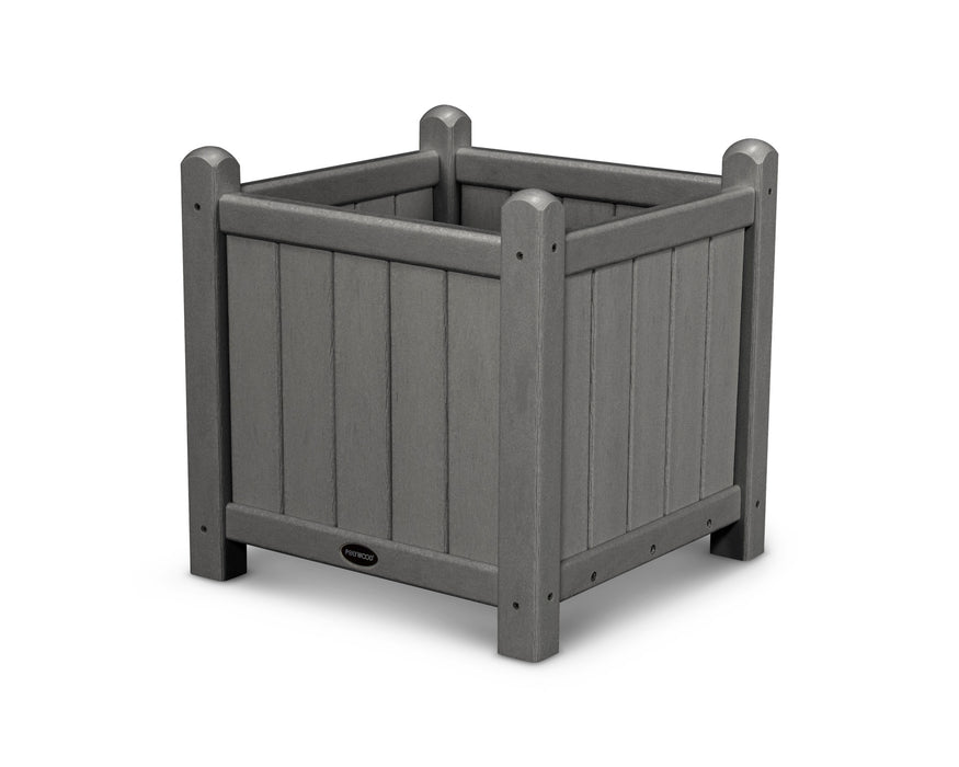 POLYWOOD Traditional Garden 16" Planter in Slate Grey
