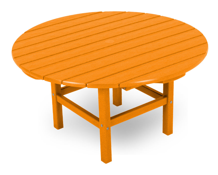 POLYWOOD Round 38" Conversation Table in Tangerine