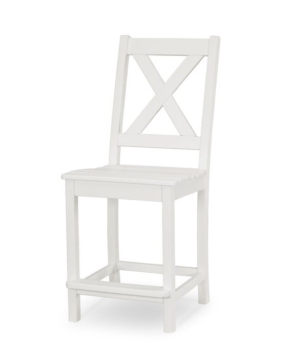 POLYWOOD Braxton Counter Side Chair in White