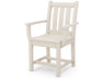 POLYWOOD Traditional Garden Dining Arm Chair in Sand