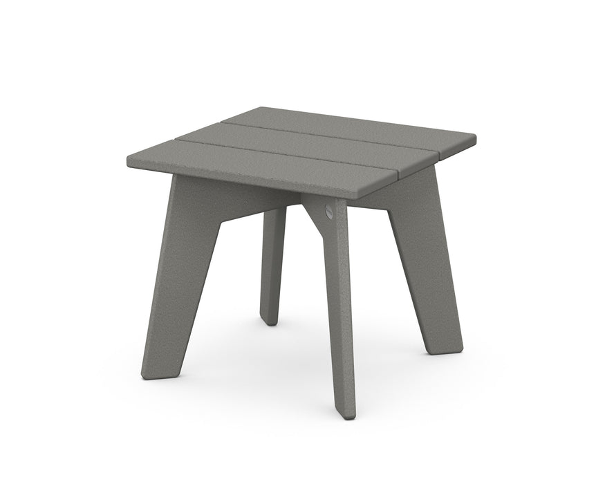 POLYWOOD Riviera Modern Side Table in Slate Grey