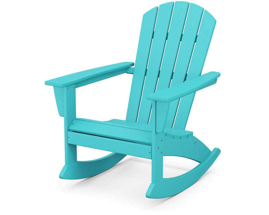 POLYWOOD® Nautical Adirondack Rocking Chair in Tangerine