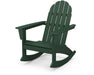 POLYWOOD Vineyard Adirondack Rocking Chair in Green