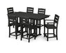 POLYWOOD Lakeside 7-Piece Counter Set in Black