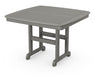 POLYWOOD Nautical 44" Dining Table in Slate Grey