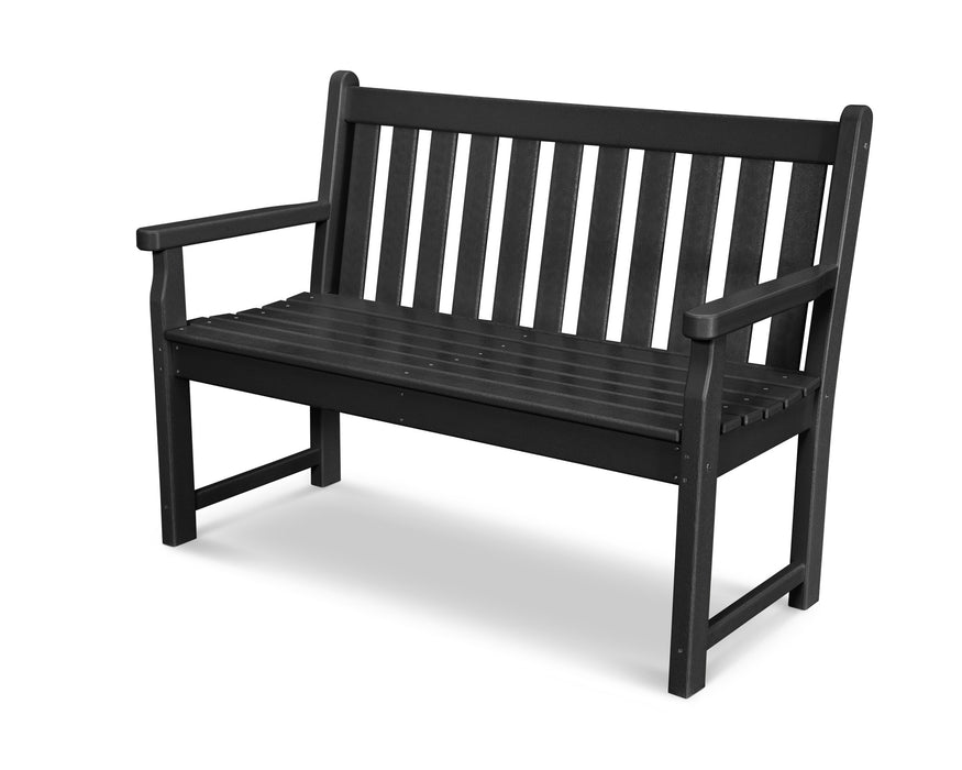 POLYWOOD Traditional Garden 48" Bench in Black