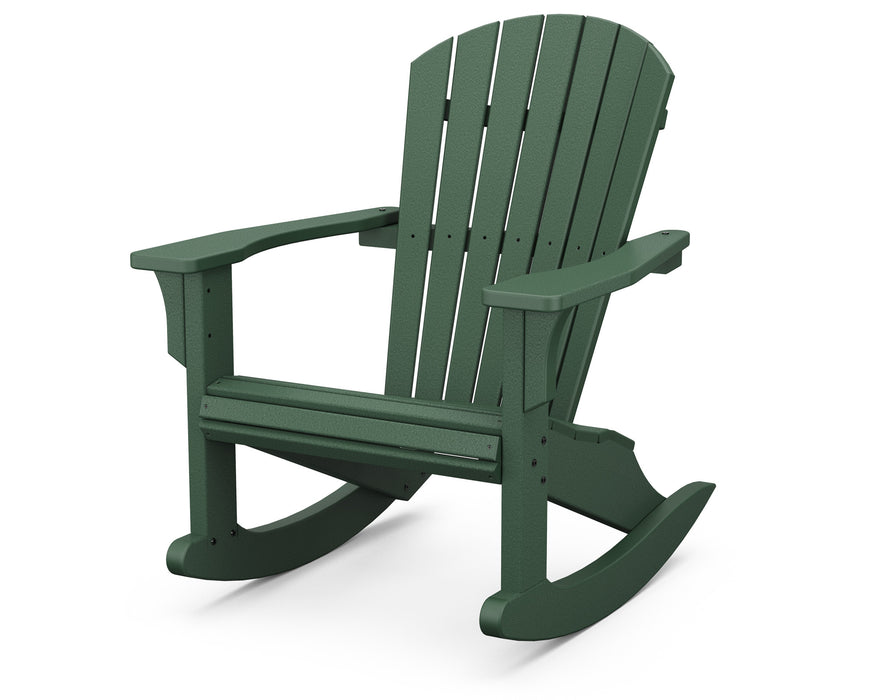 POLYWOOD Seashell Rocking Chair in Green