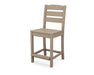 POLYWOOD Lakeside Counter Side Chair in Vintage Sahara